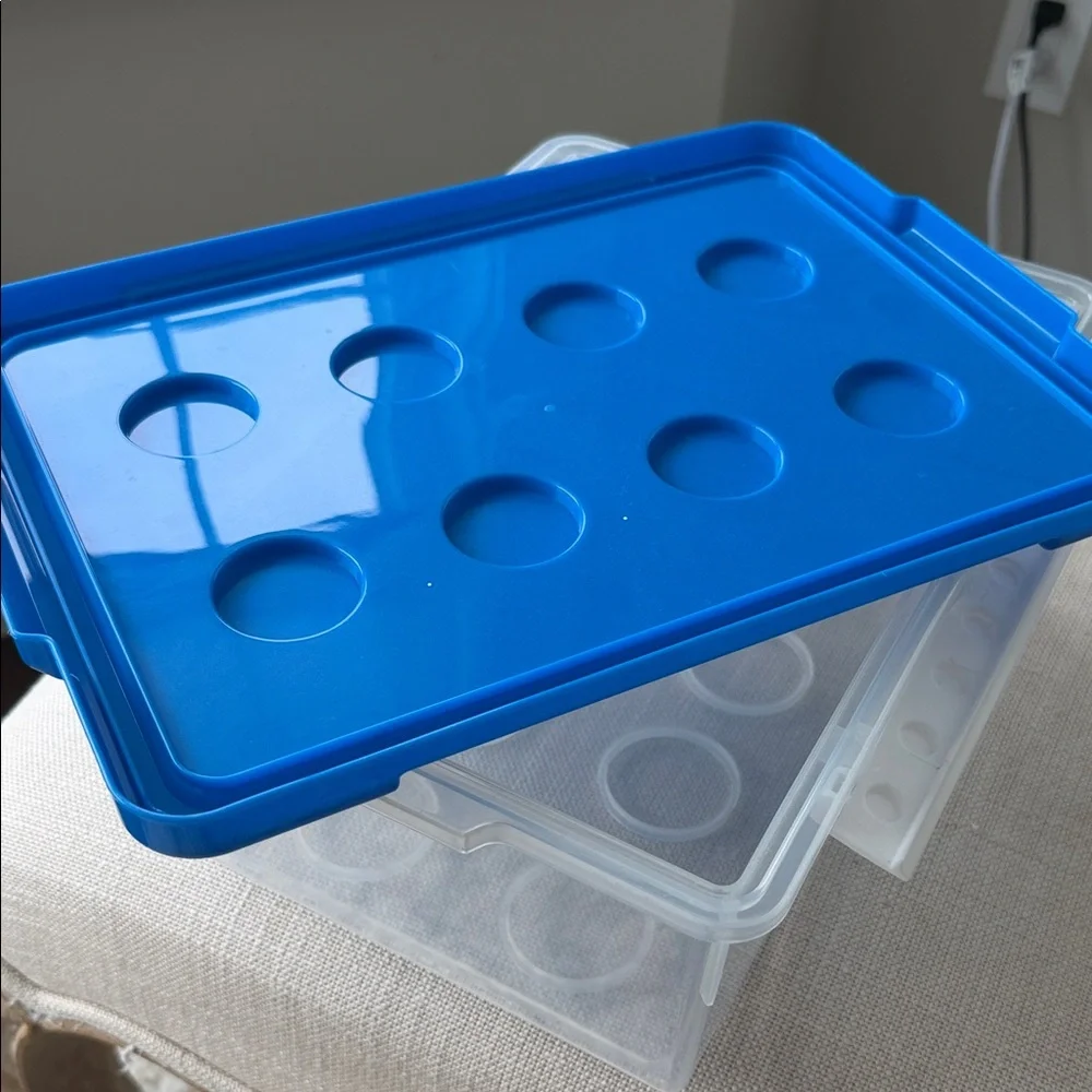 Lego Blue Stackable Storage Box 10x7x5 inches